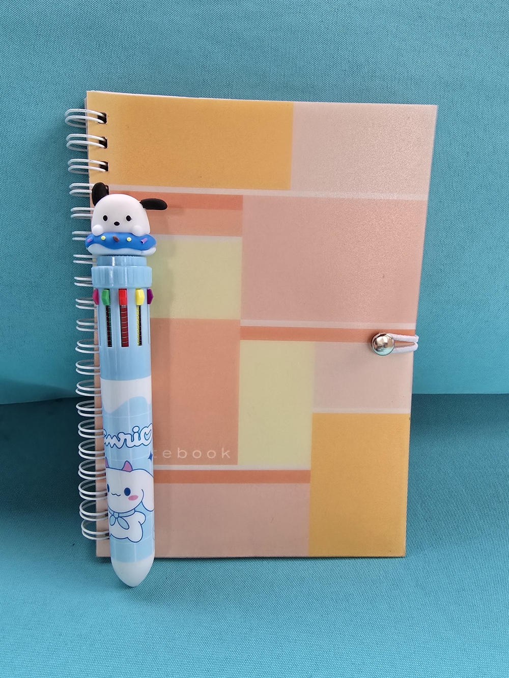 Pochacco Sanrio Multi Color Pen And Notebook